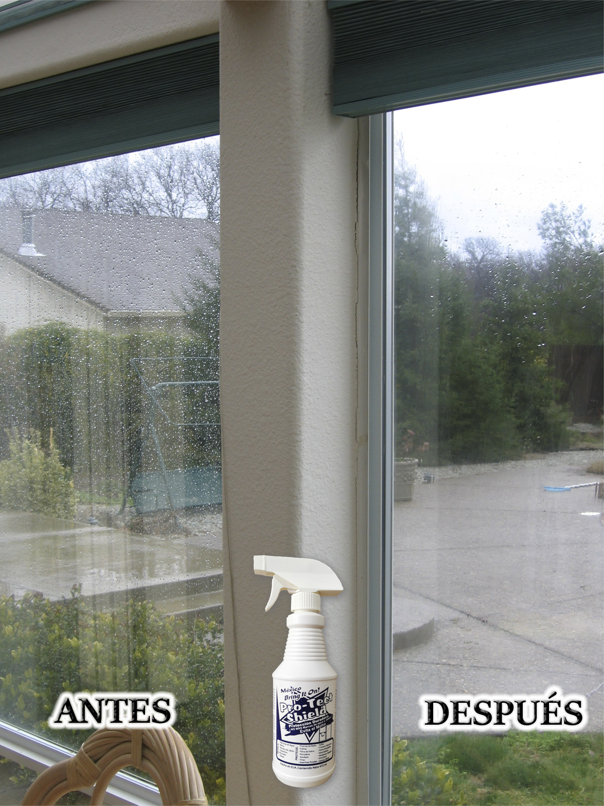 PROTECT SHIELD - Repelente de Agua Protector de Vidrio Cristal Azulejo Porcelana Cerámica y Más - 473ml