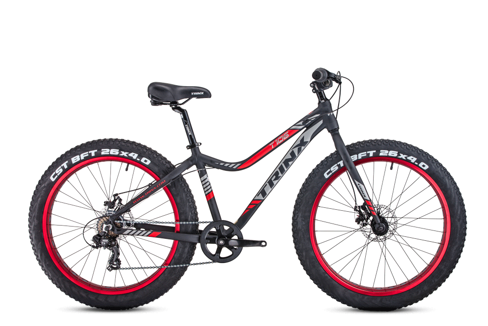 Bicicleta Montaña 26 Aluminio Fat Bike Trinx Tiger 7v Shimano D-brake