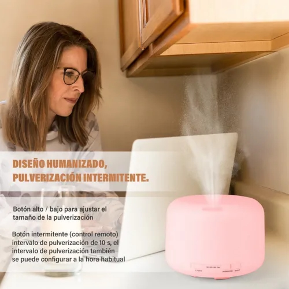 Difusor De Aceite Esencial 500ml Difusor Humidificador Aroma