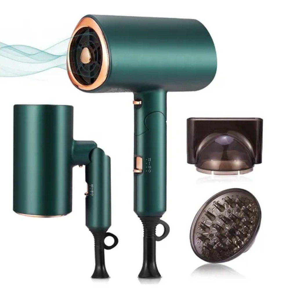 Secadora De Cabello Profesional Portátil De 1600w Y 3 Veloc