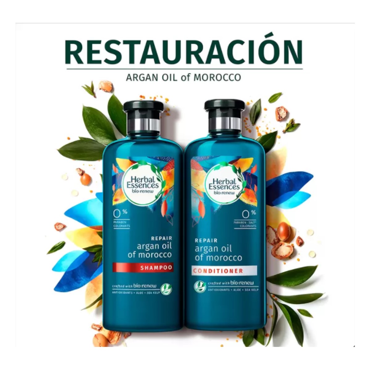 Shampoo Herbal Essences Con Aceite Argan De Morocco 865 Ml