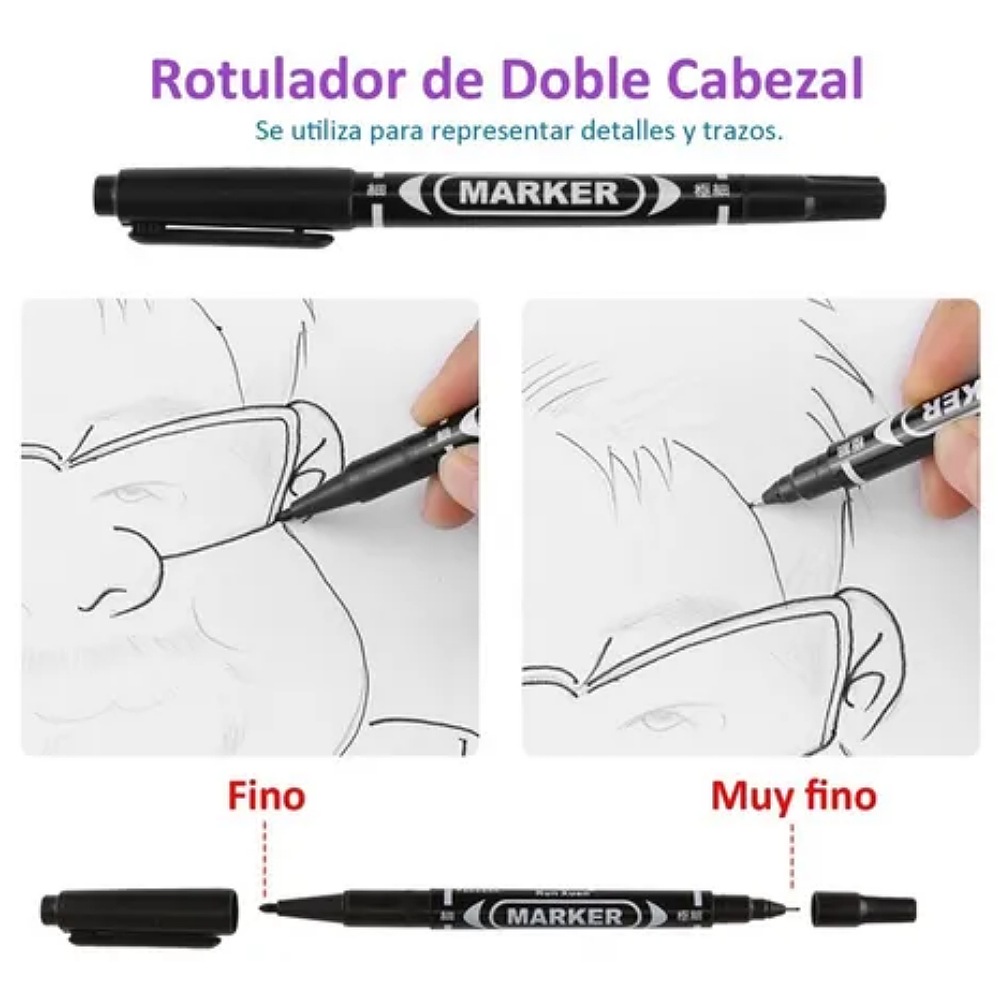 Set 145 Lápices De Dibujo De Colores Metálicos Grafito H&b
