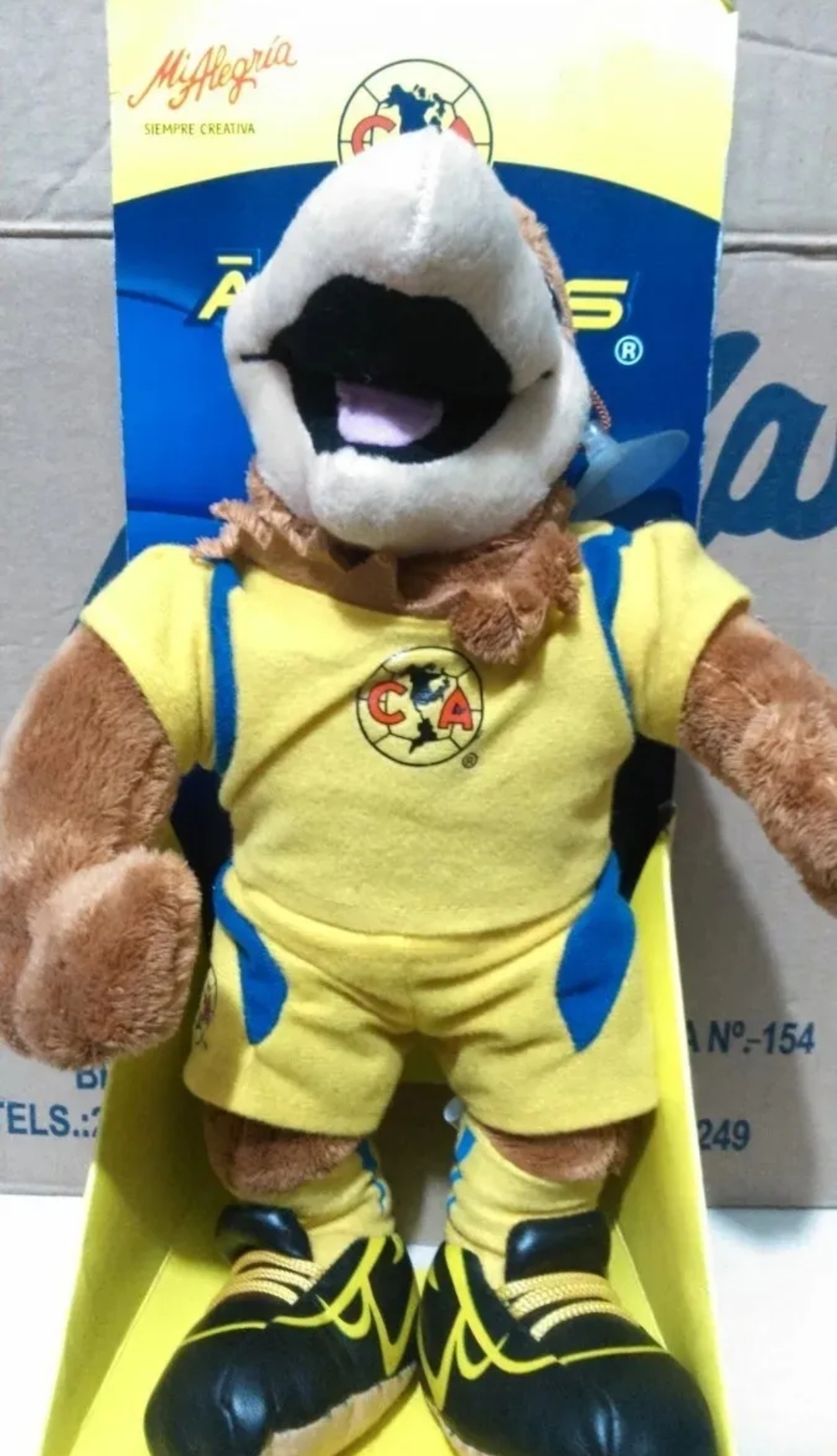 MASCOTA DE PELUCHE AMERICA MUSICAL MI ALEGRIA 