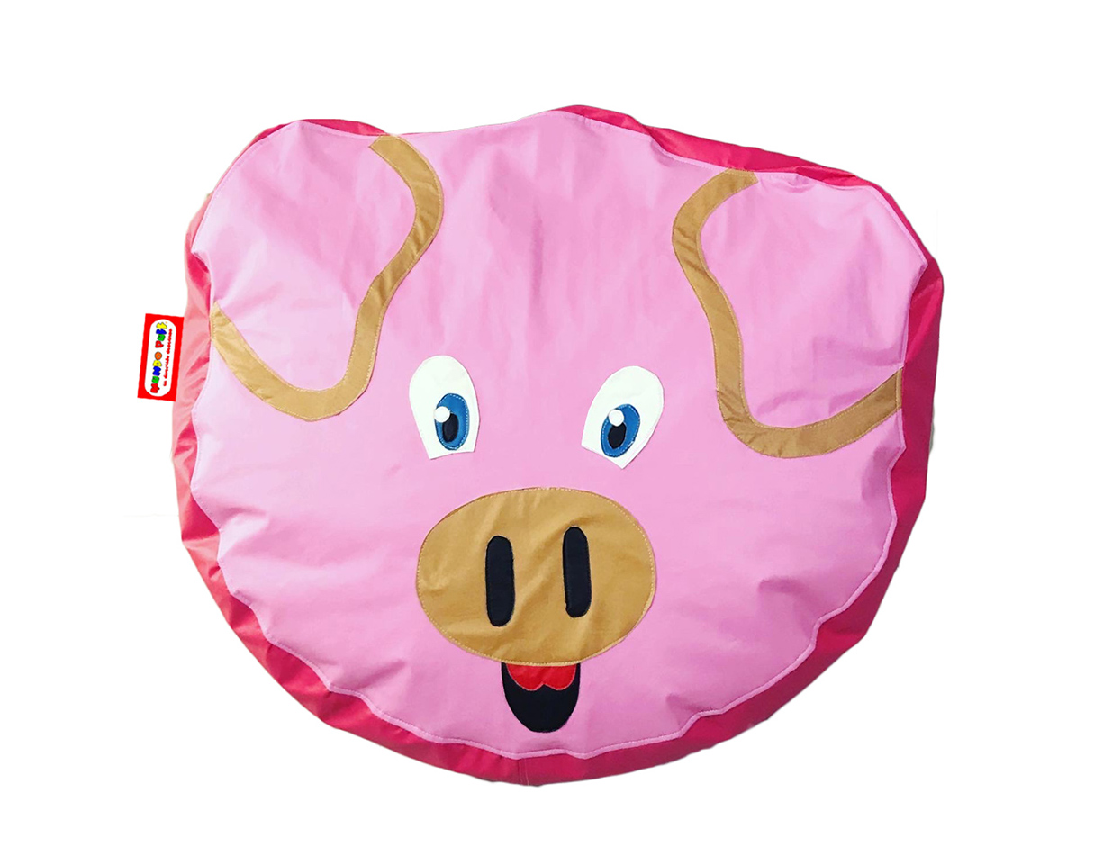 Sillón Puff Mundo Puff Puerquito soporta hasta 75 kgs
