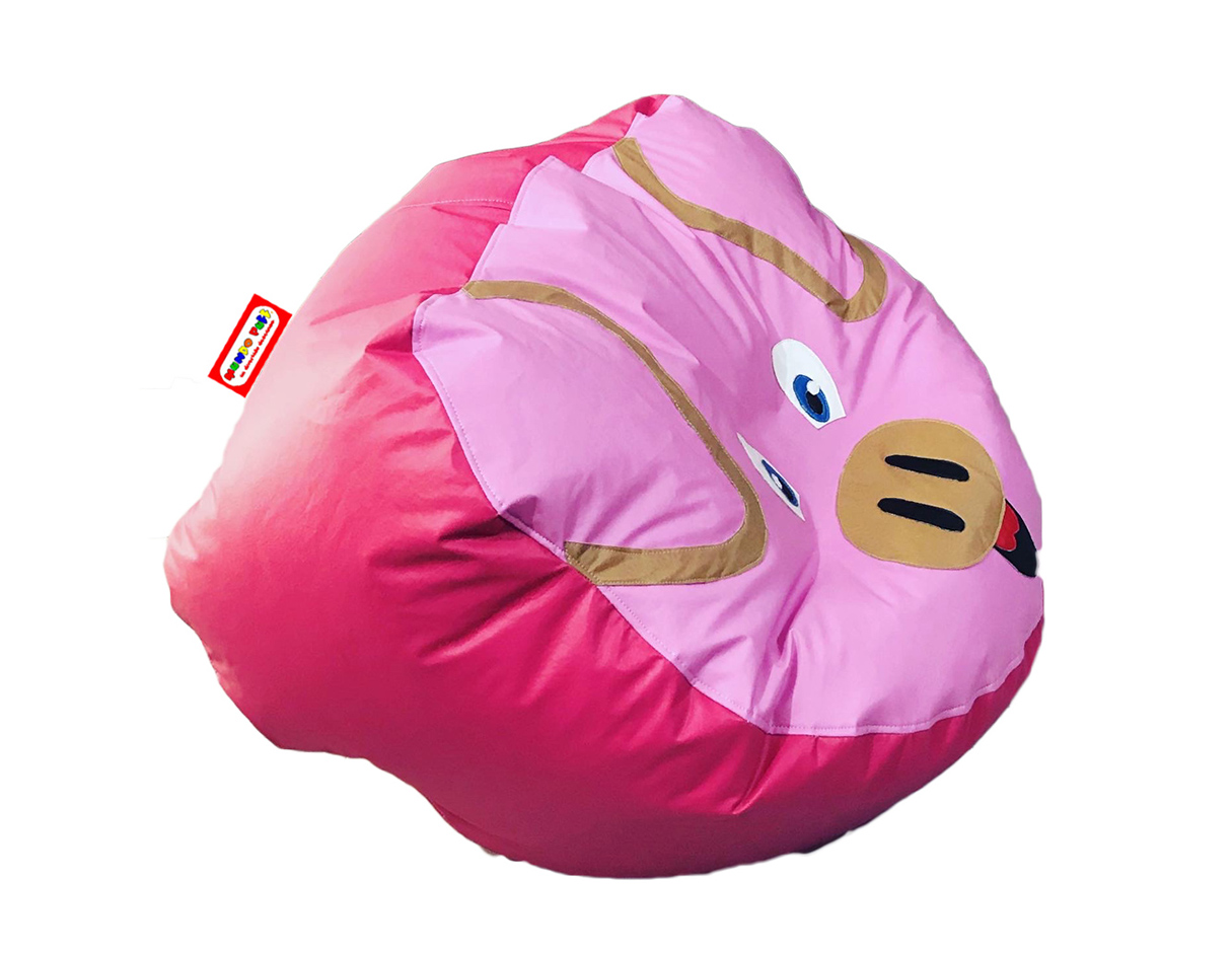 Sillón Puff Mundo Puff Puerquito soporta hasta 75 kgs