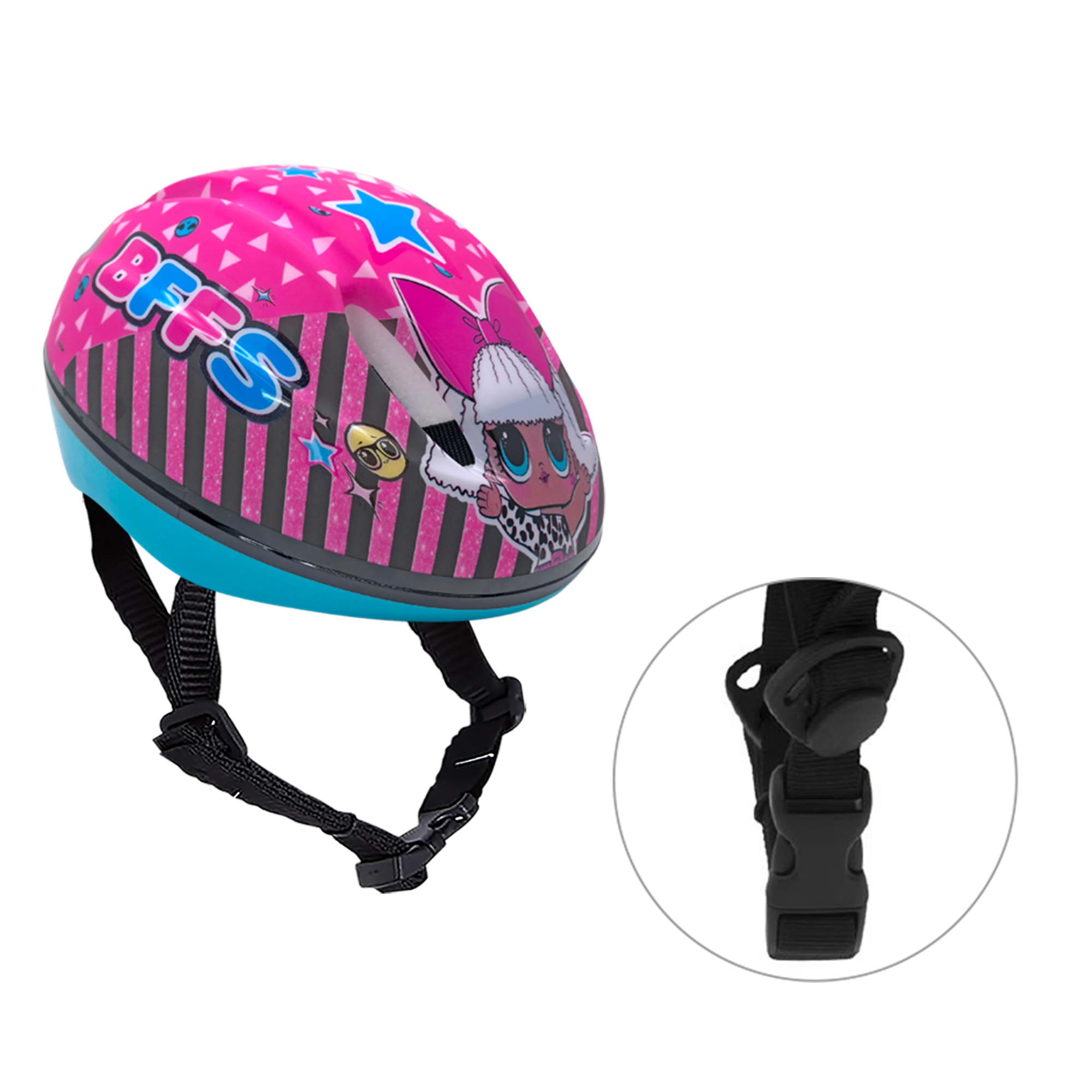 Kit casco coderas y rodilleras Apache Lol Surprise 