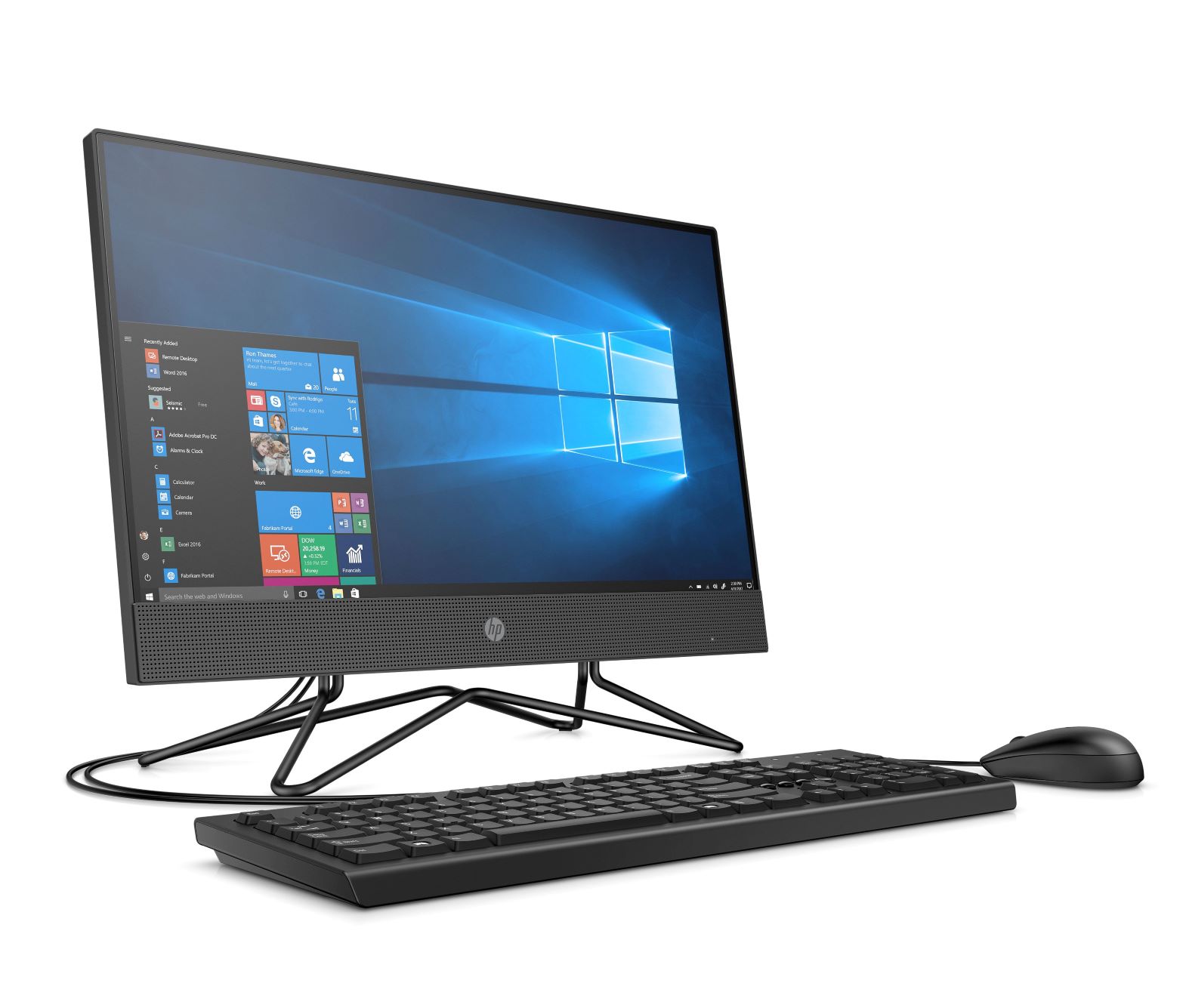 All in One HP 200 G4 21.5" Intel Core i3 10110U Disco duro 1 TB Ram 4 GB Windows 10 Pro