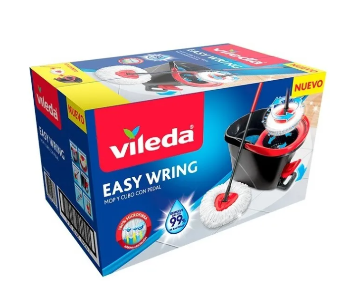 Set Limpieza Vileda® Easy Wring & Clean Trapeador Cubo Pedal