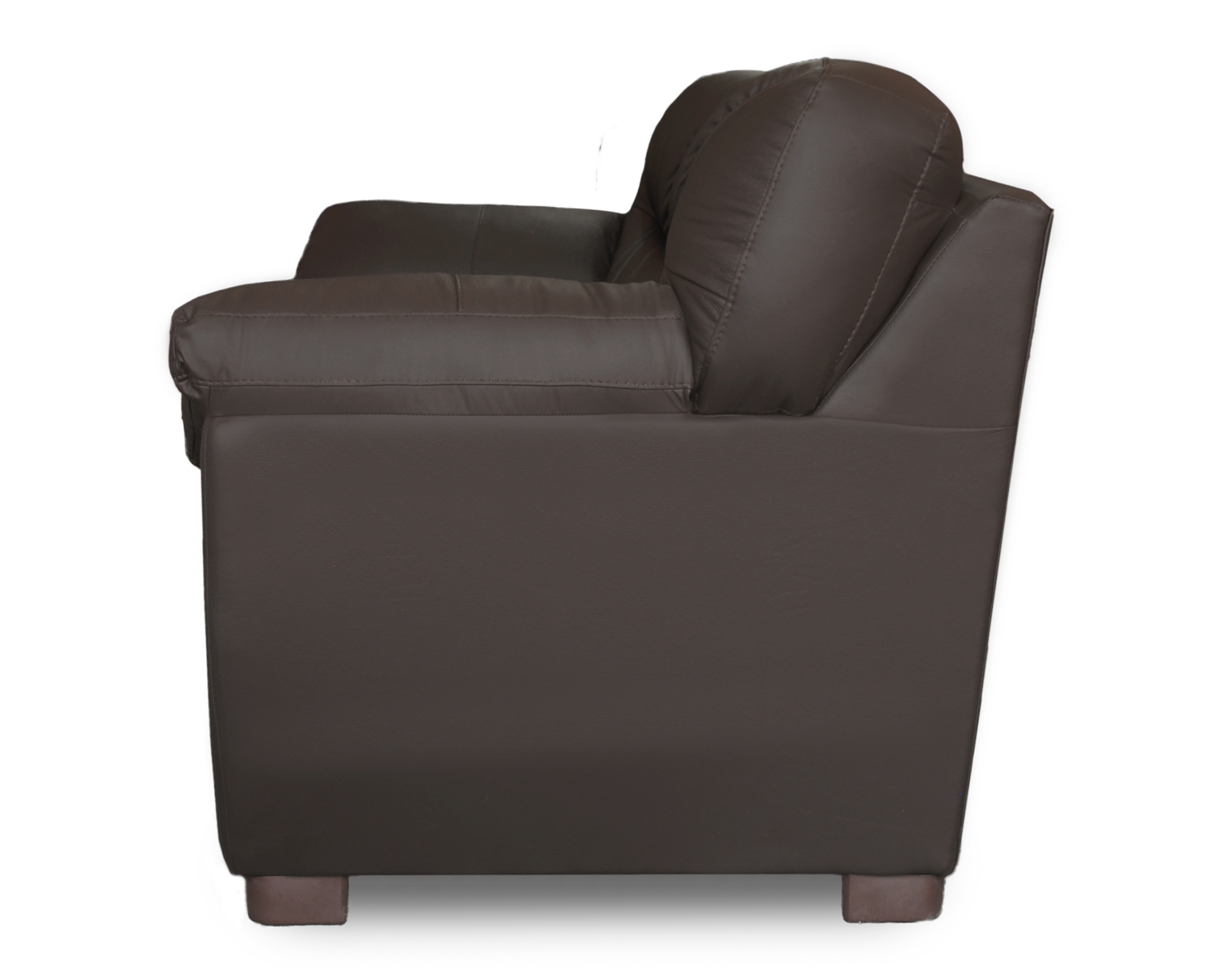 Sala de Piel Genuina Sofa Y Love Seat Derby Color Chocolate - ConfortoPiel