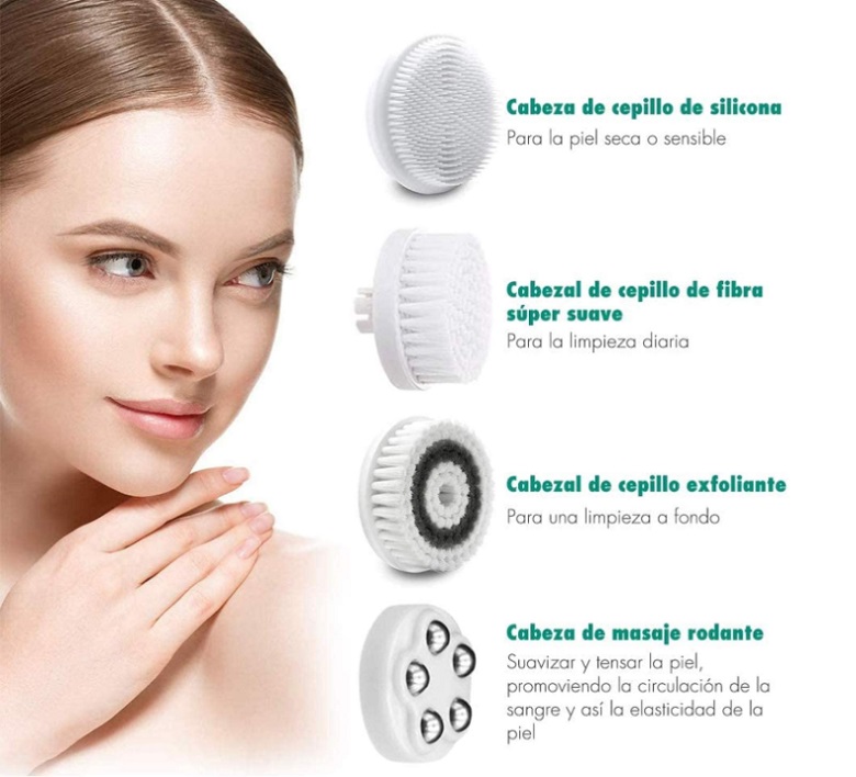 Cepillo Limpiador Facial 4 en 1