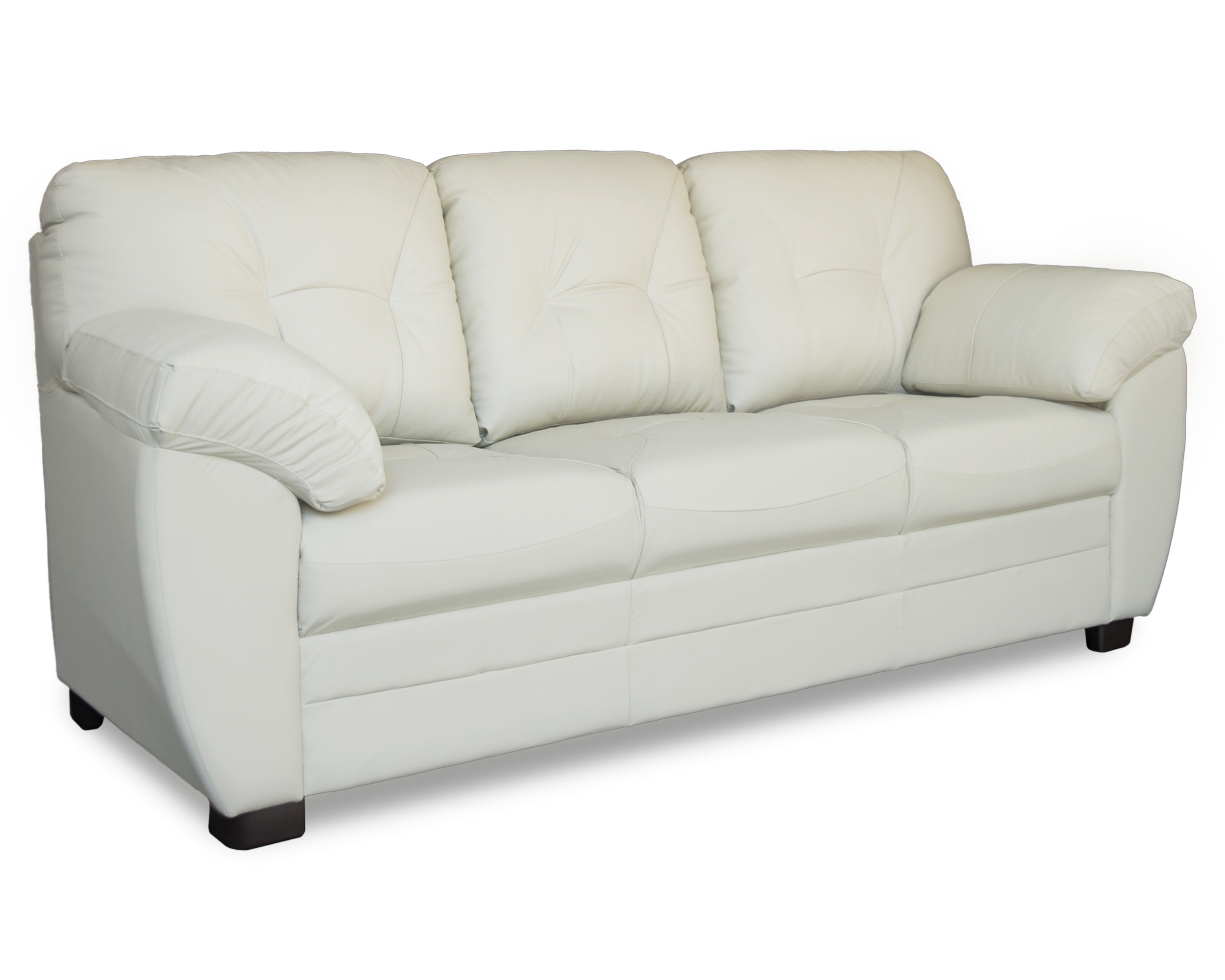 Sala de Piel Genuina Sofa Y Love Seat Derby Color Marfil - ConfortoPiel