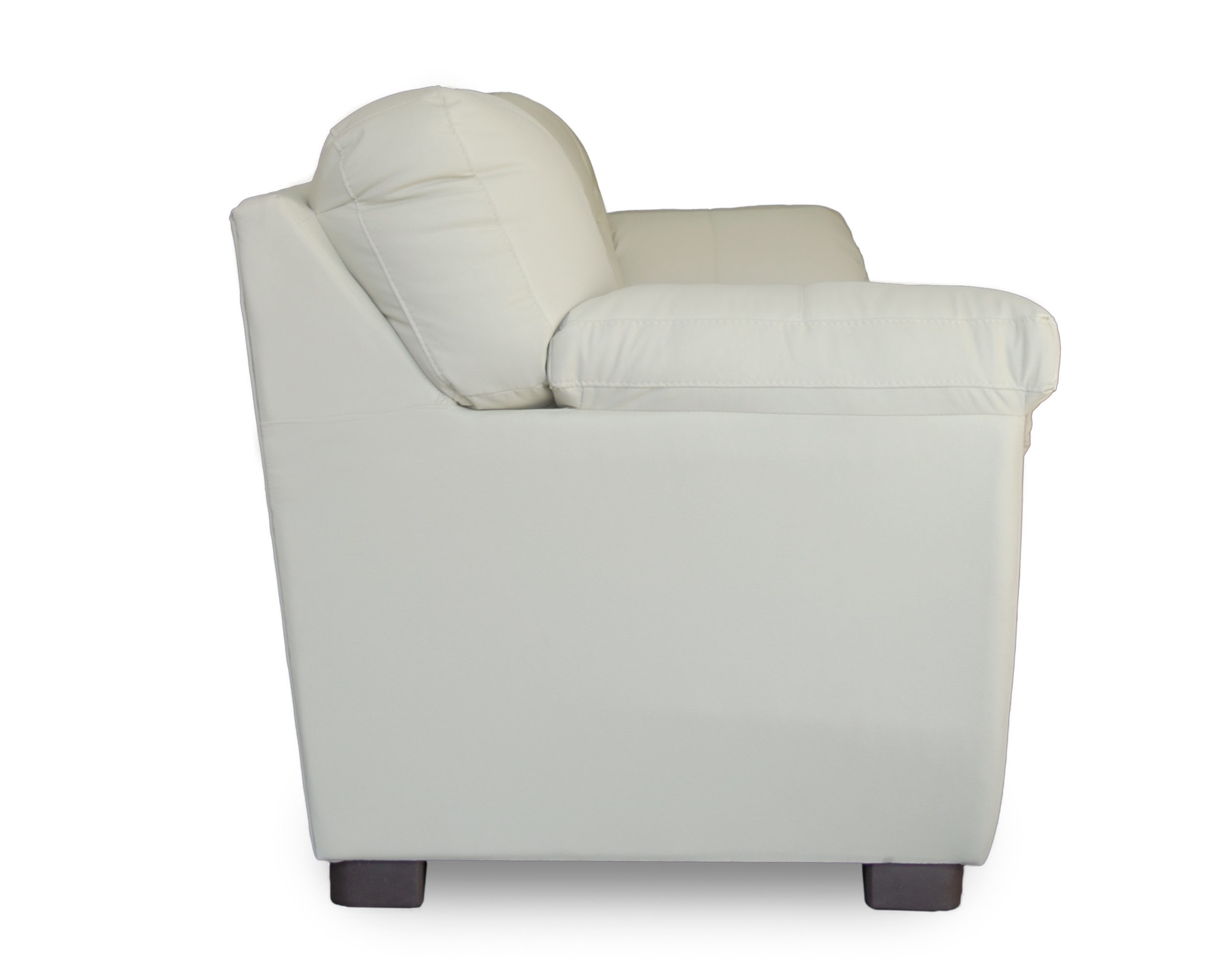 Sala de Piel Genuina Sofa Y Love Seat Derby Color Marfil - ConfortoPiel