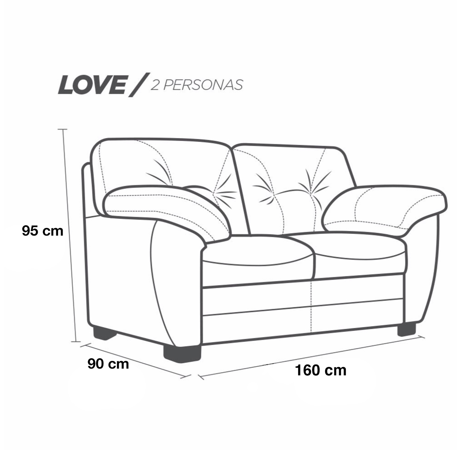 Sala de Piel Genuina Sofa Y Love Seat Derby Color Marfil - ConfortoPiel