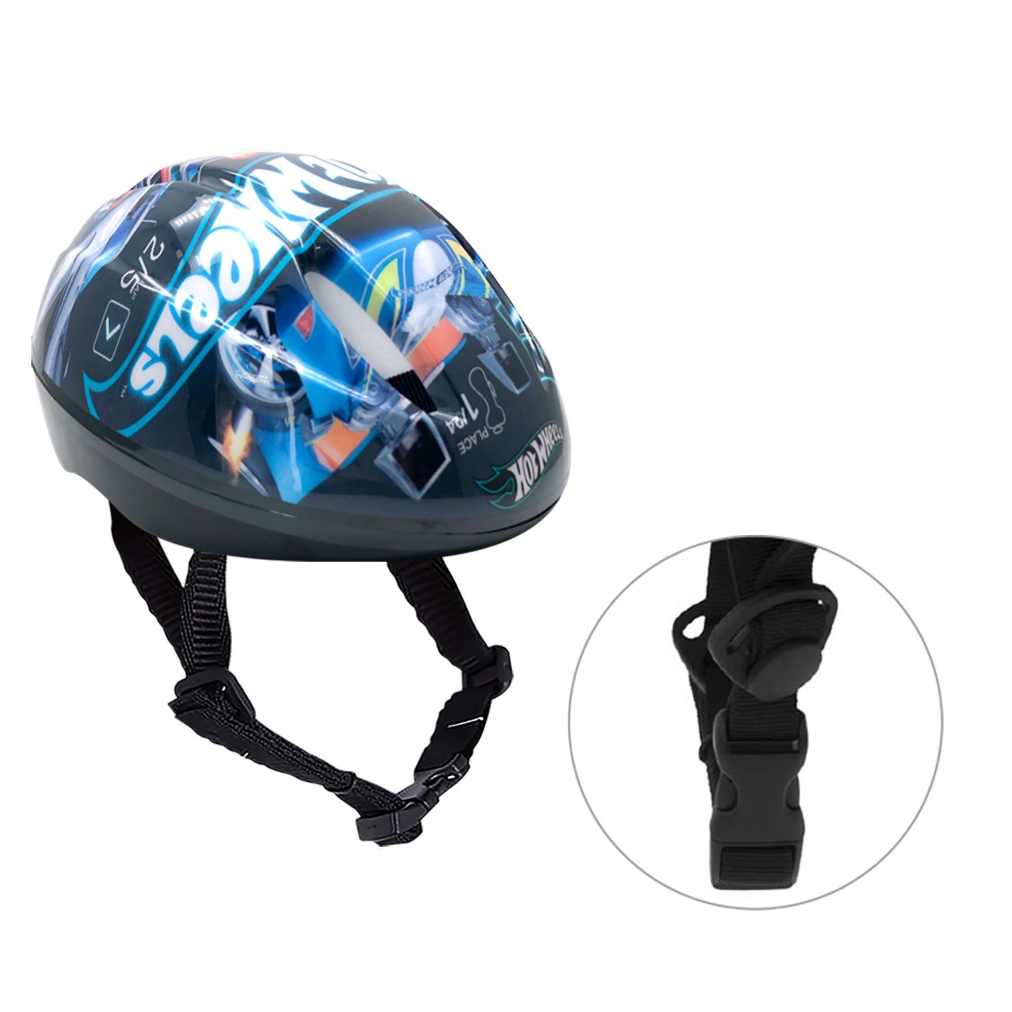 Kit casco coderas y rodilleras Apache Hot Wheels 