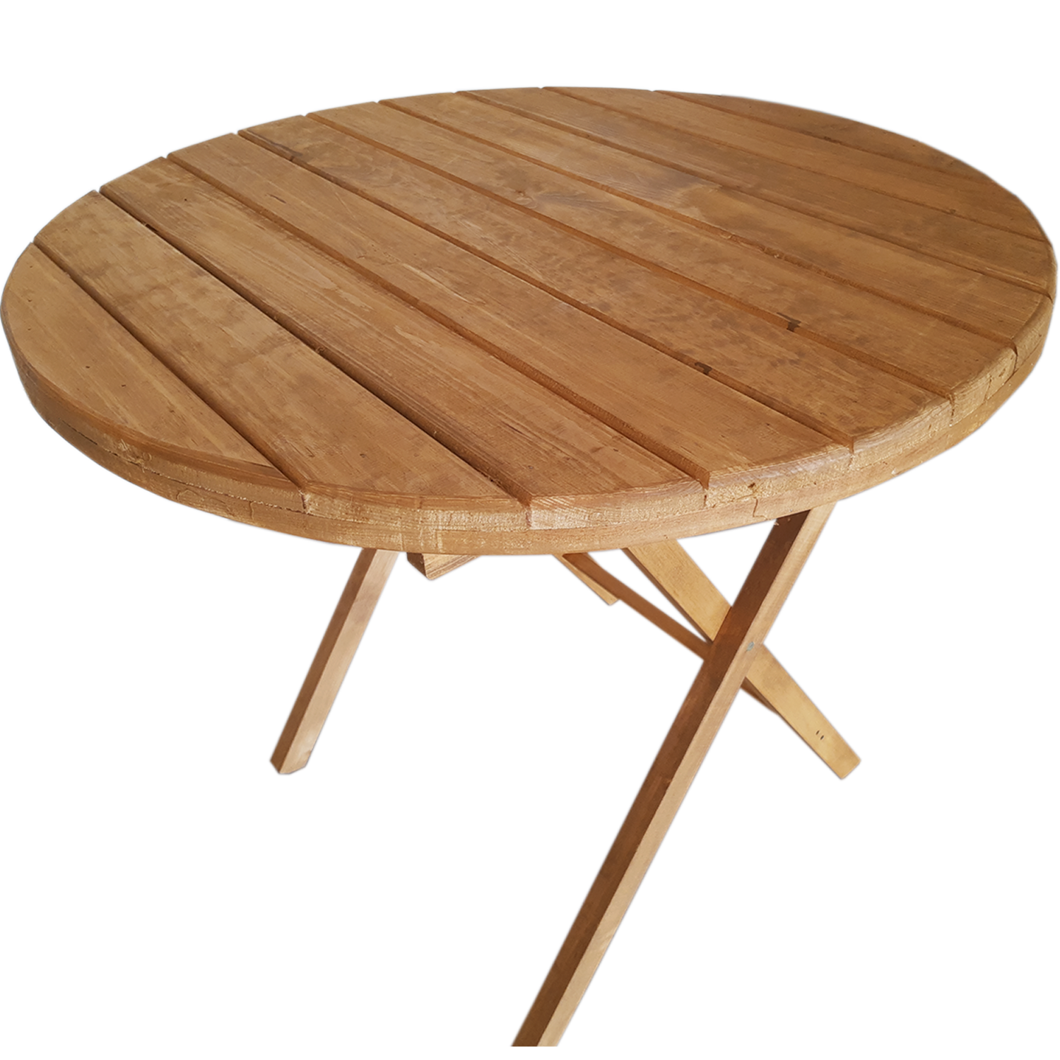 Mesa Redonda Modelo Del Bosque, 90diam . Rústico Tratable . Leer Descripción