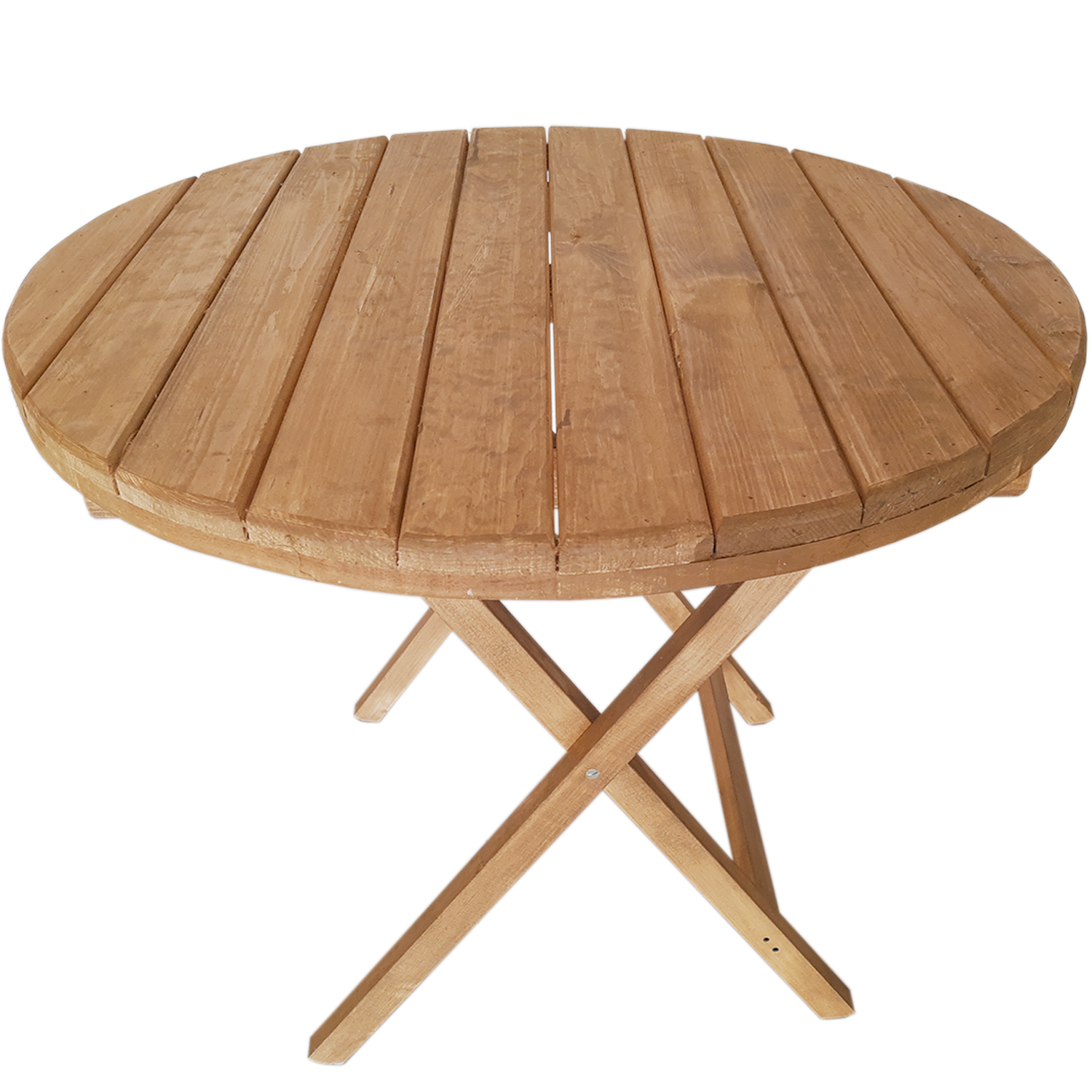 Mesa Redonda Modelo Del Bosque, 90diam . Rústico Tratable . Leer Descripción