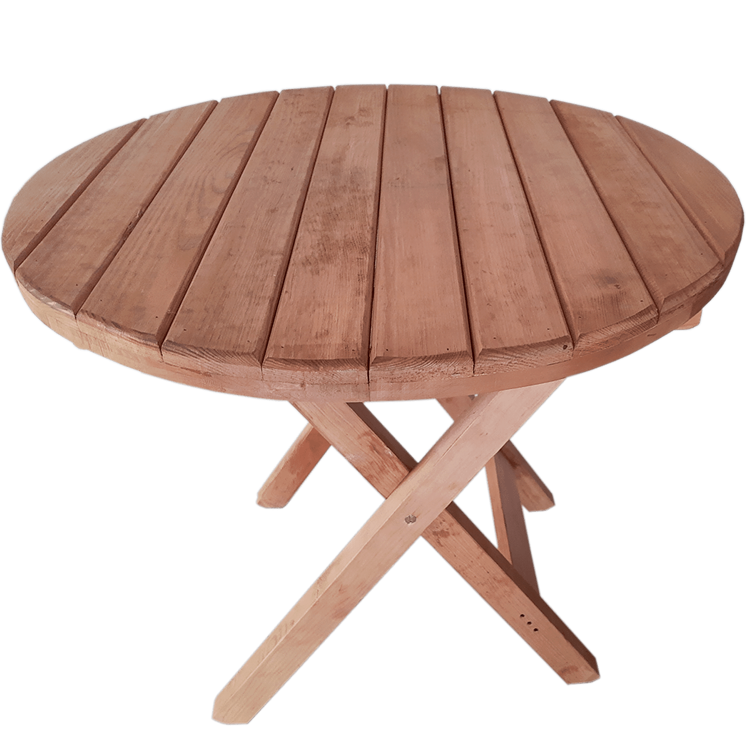 Mesa Redonda Modelo Del Bosque, 90diam . Rústico Tratable . Leer Descripción