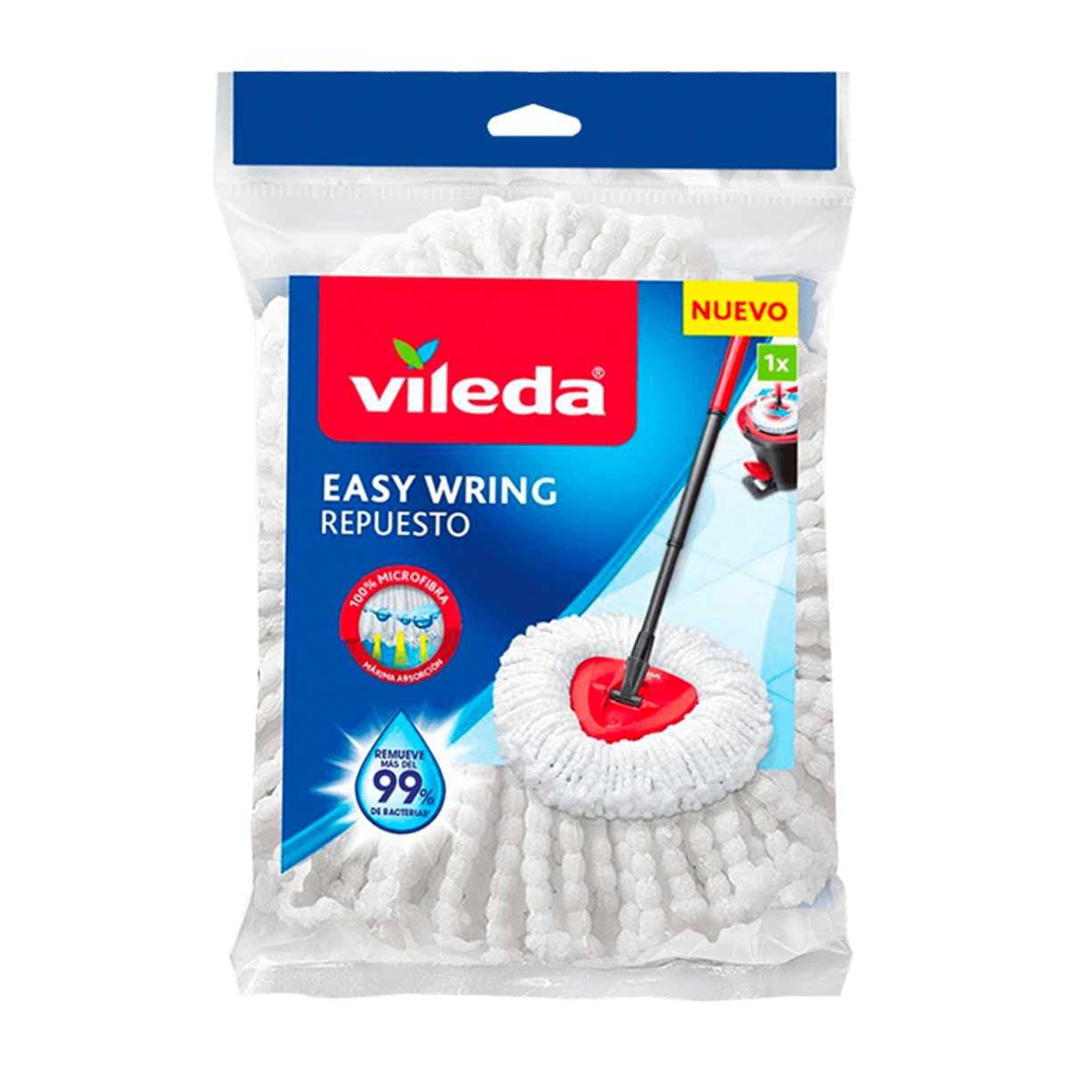 Repuesto De Trapeador Vileda Easy Wring 100% Microfibra