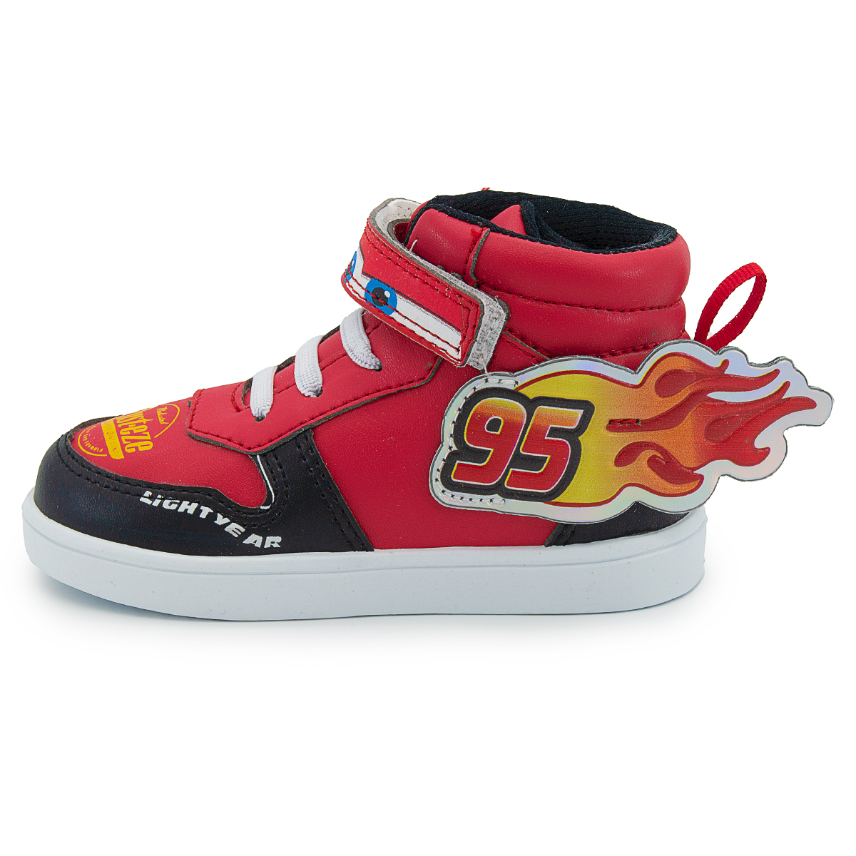 Tenis Bota Niño Cars Rayo Mcqueen Dodge Disney 14-19 Rojo