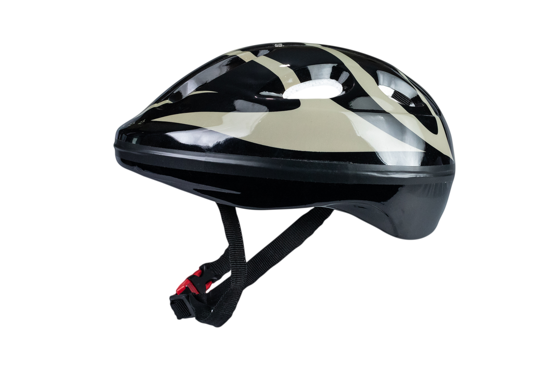 Casco infantil modelo junior color negro para deportes y actividades sobre ruedas