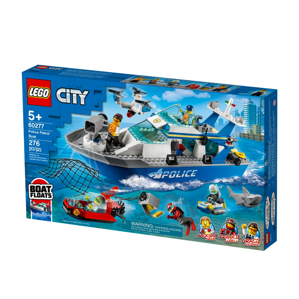 Lego 60277 Barco Patrulla de Policía