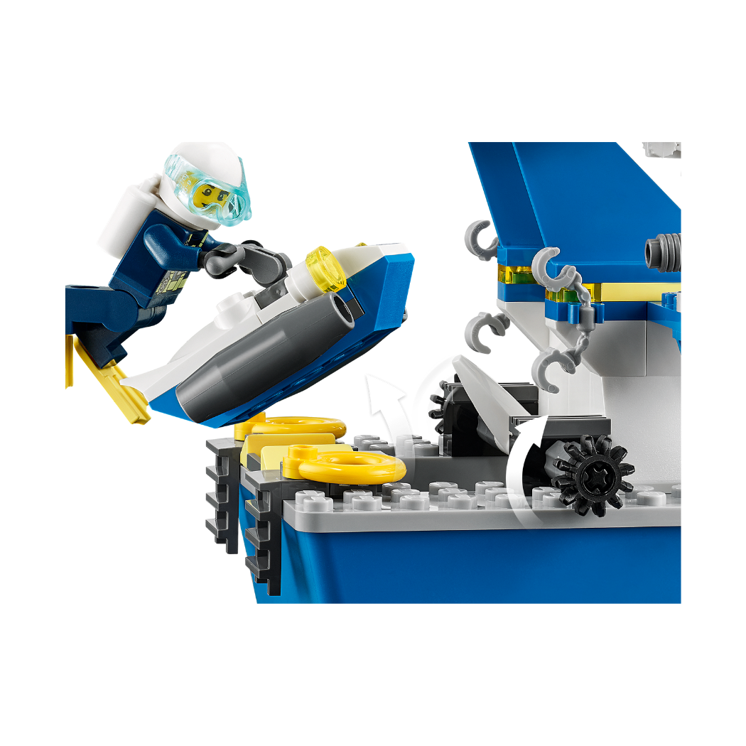 Lego 60277 Barco Patrulla de Policía