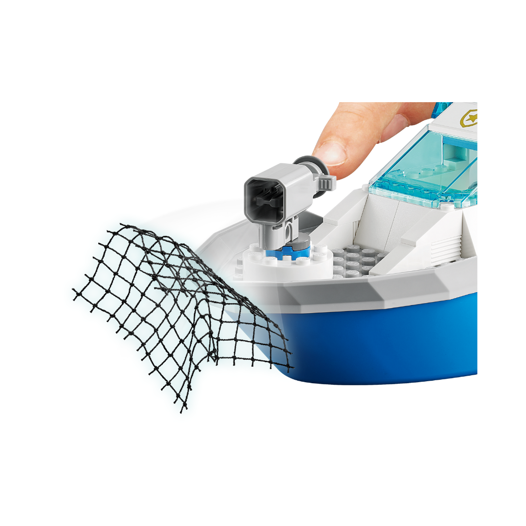 Lego 60277 Barco Patrulla de Policía