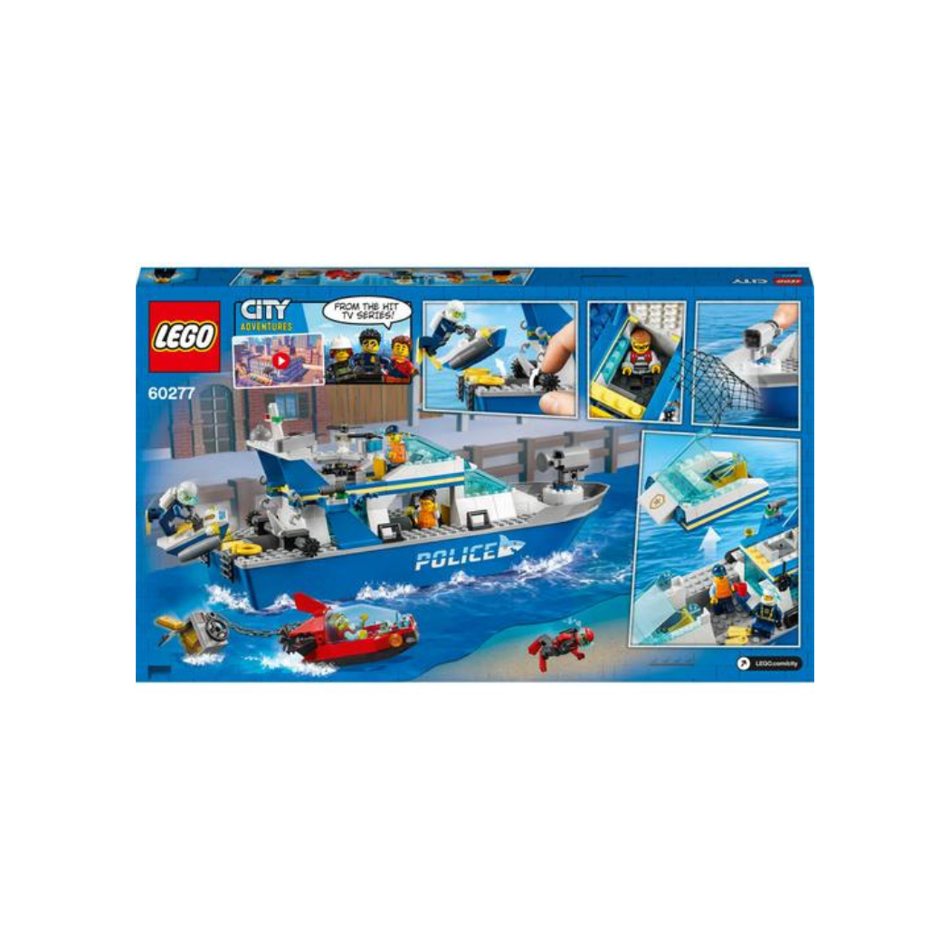 Lego 60277 Barco Patrulla de Policía