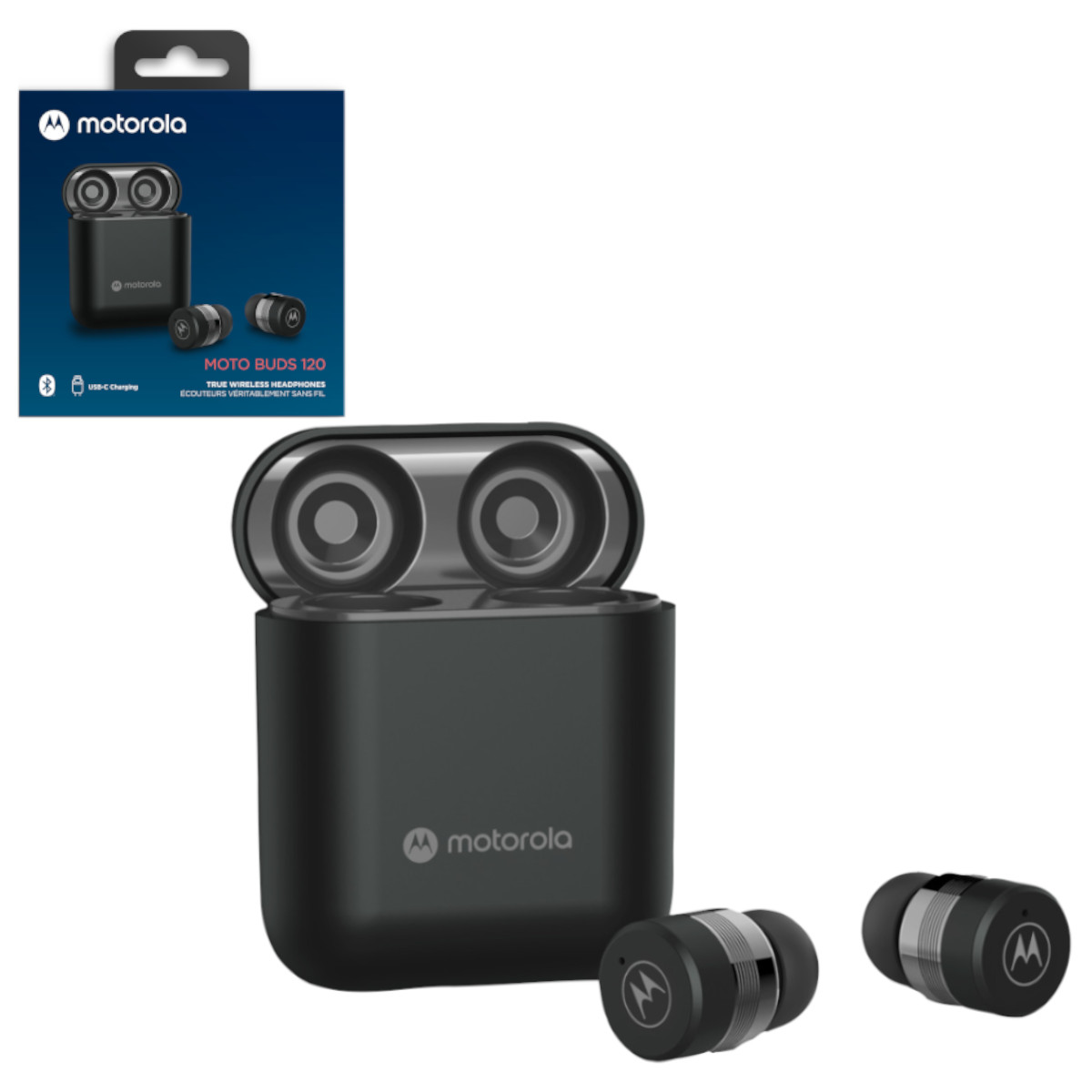 Aud fonos Inal mbricos Motorola TWS MOTO BUDS 120 Bluetooth 15 hr IPX6