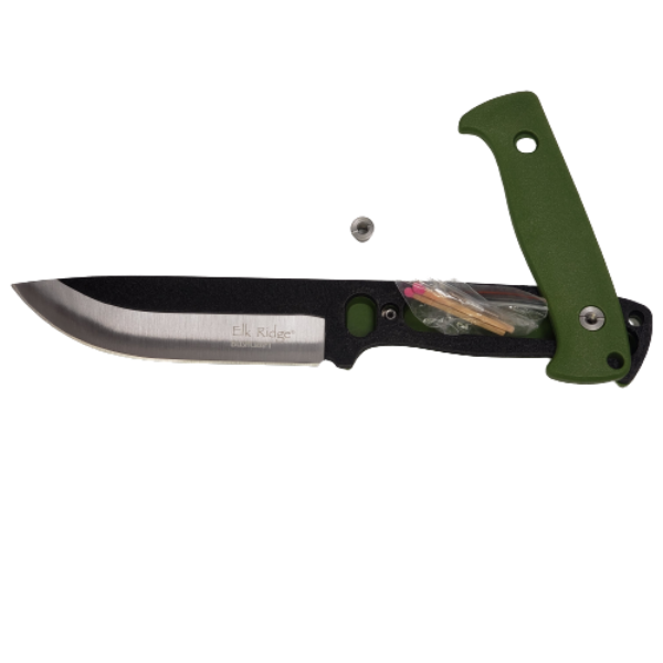 Cuchillo Supervivencia Verde Elk Rideg ER-555GN