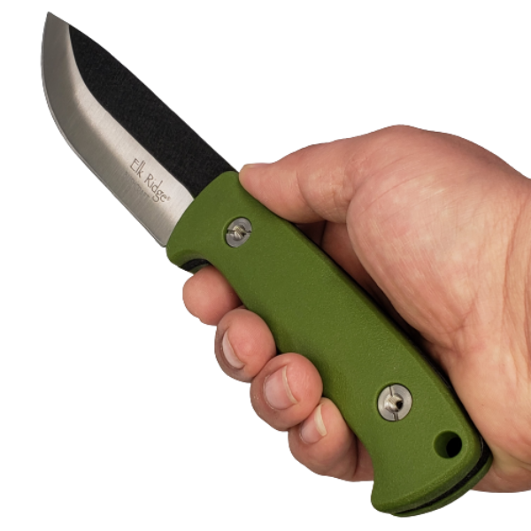 Cuchillo Supervivencia Verde Elk Rideg ER-555GN