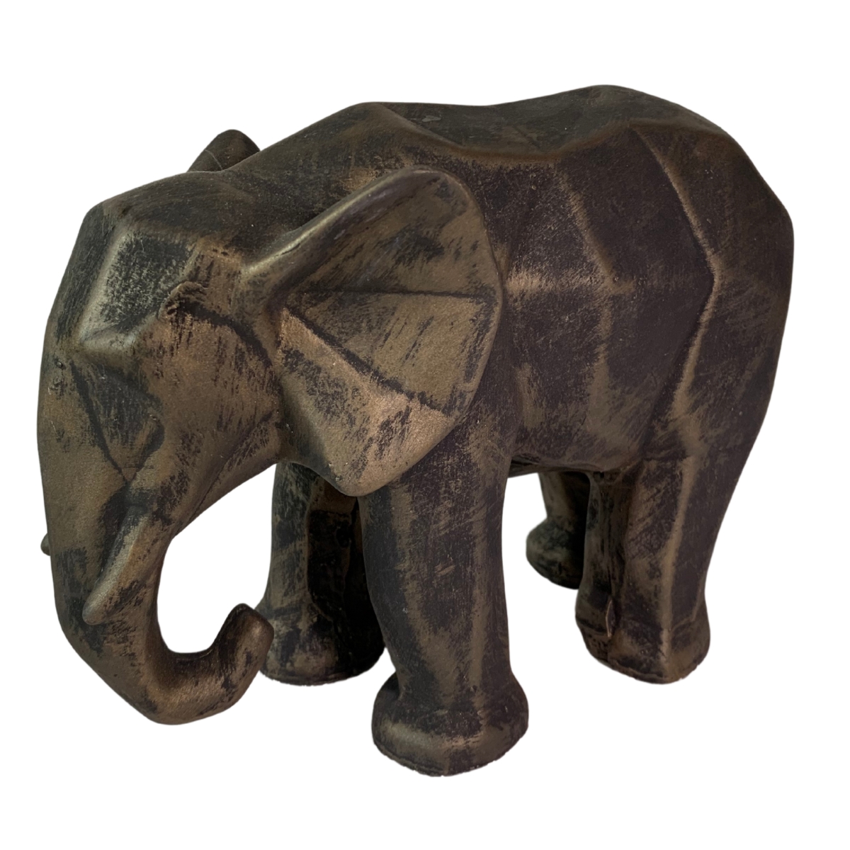 Elefante Figura Decorativa Dorado Elegante Decoracion 