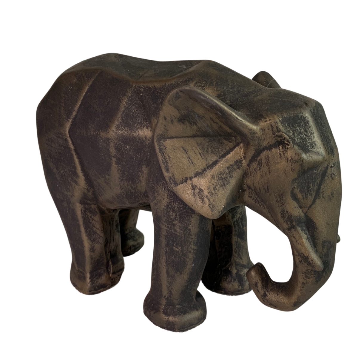 Elefante Figura Decorativa Dorado Elegante Decoracion 