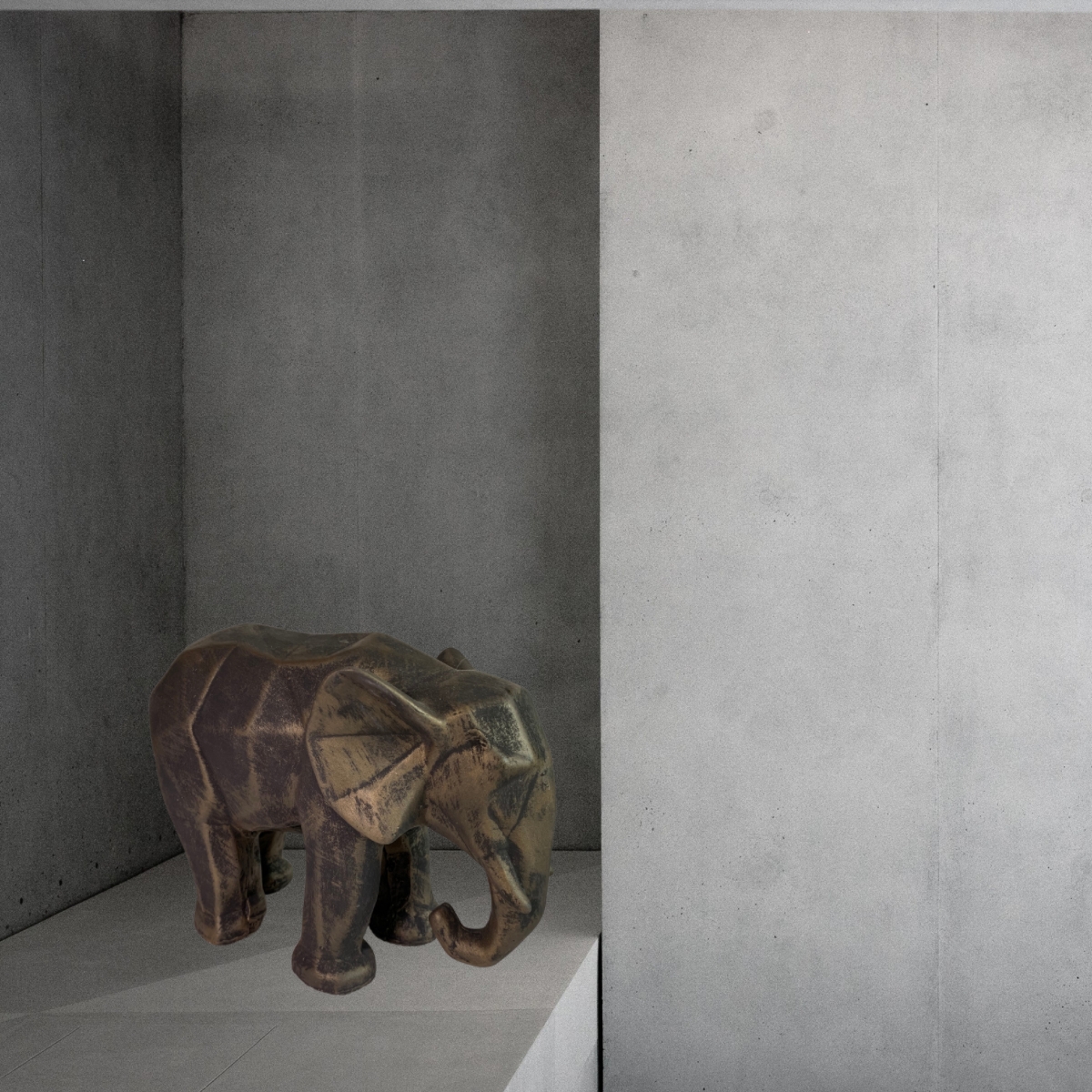 Elefante Figura Decorativa Dorado Elegante Decoracion 