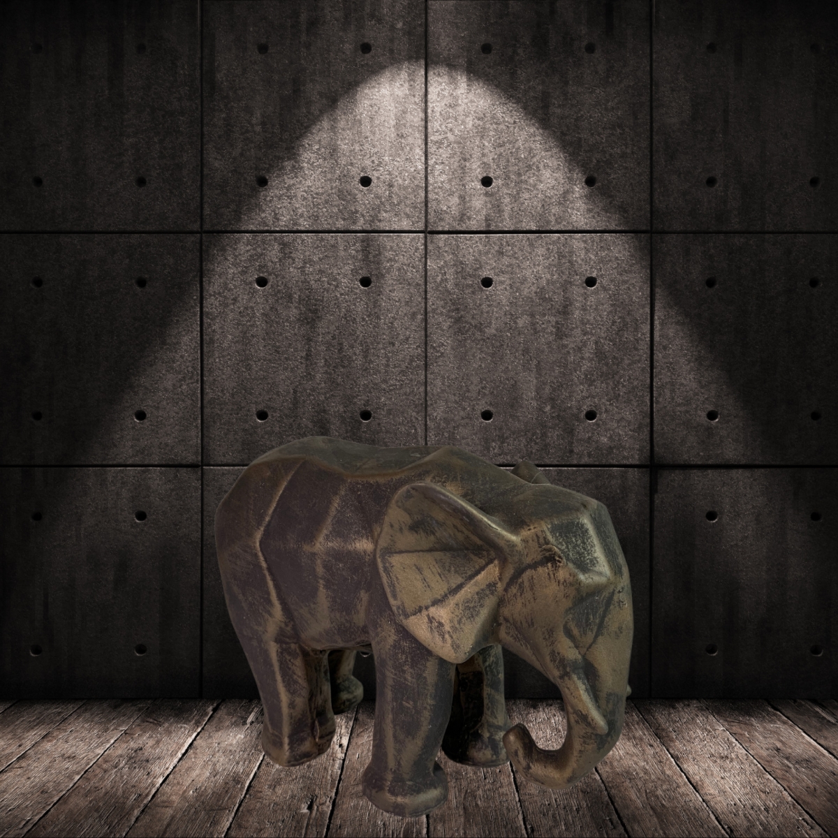 Elefante Figura Decorativa Dorado Elegante Decoracion 