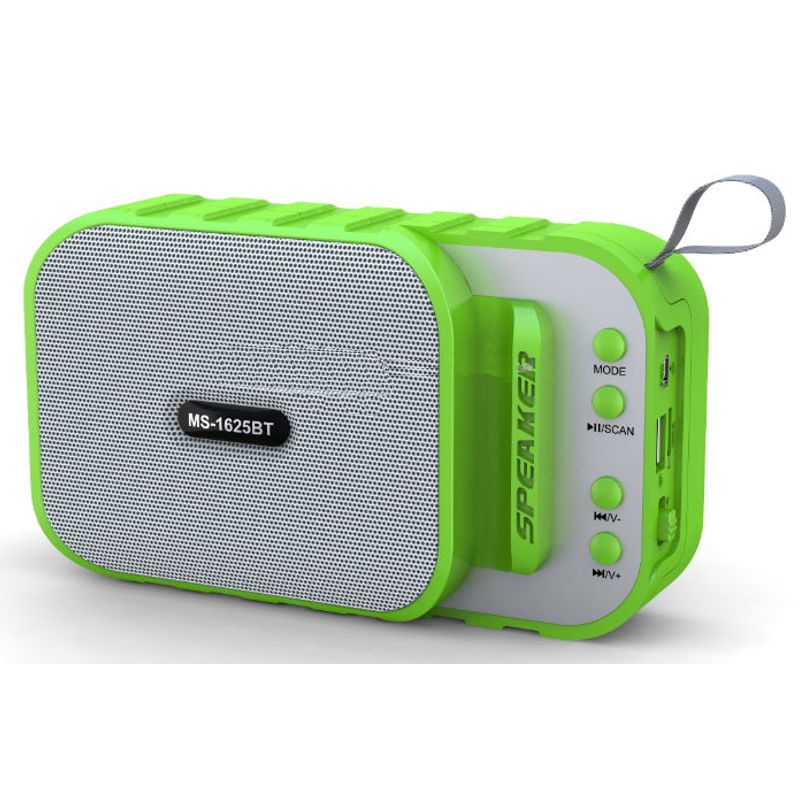Bocina Bluetooth Recargable  Con Soporte Para Celular, FM, microSD, USB, MS1625BT