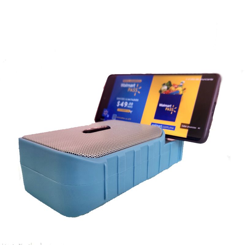 Bocina Bluetooth Recargable  Con Soporte Para Celular, FM, microSD, USB, MS1625BT