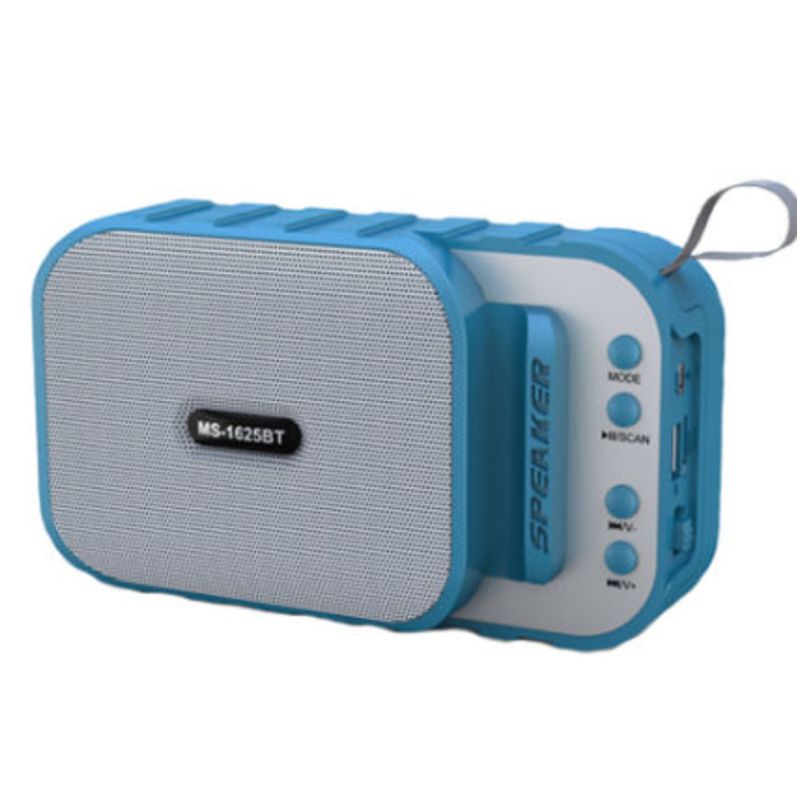 Bocina Bluetooth Recargable  Con Soporte Para Celular, FM, microSD, USB, MS1625BT