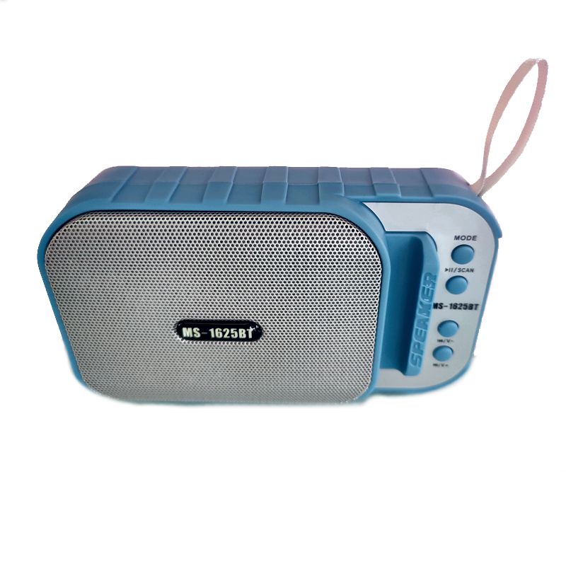 Bocina Bluetooth Recargable  Con Soporte Para Celular, FM, microSD, USB, MS1625BT