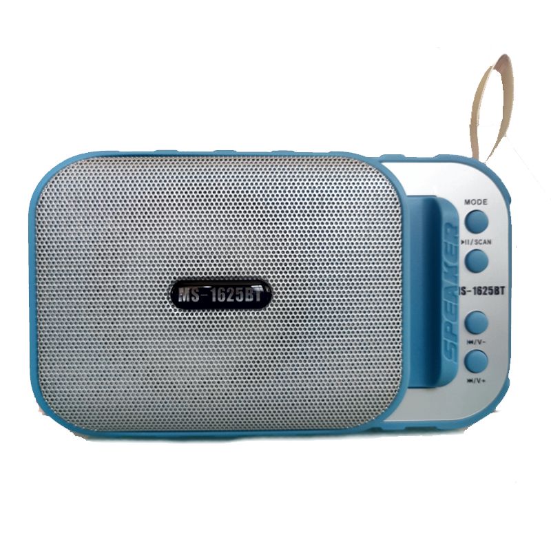 Bocina Bluetooth Recargable  Con Soporte Para Celular, FM, microSD, USB, MS1625BT