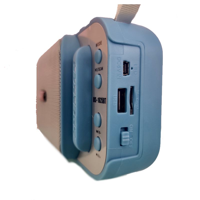 Bocina Bluetooth Recargable  Con Soporte Para Celular, FM, microSD, USB, MS1625BT