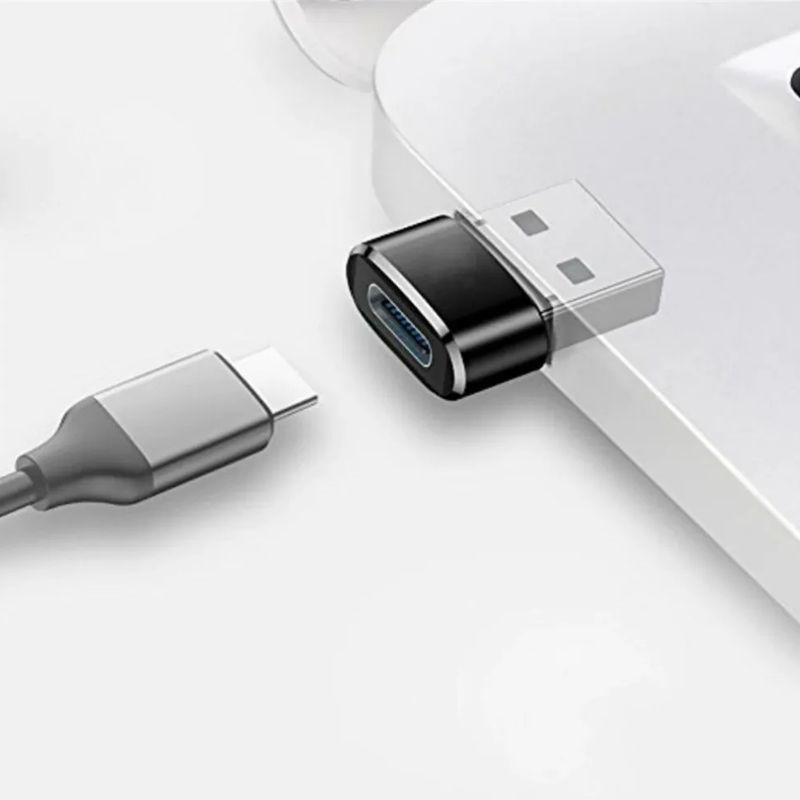 Adaptador OTG de USB Tipo C Hembra  a   USB-A Macho  CARGA Y DATOS