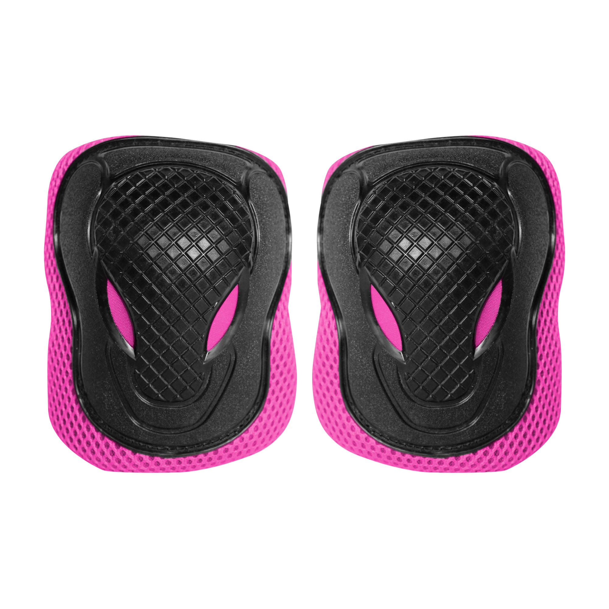 Kit coderas y rodilleras Apache Negro Rosa