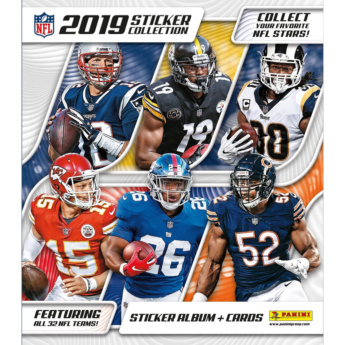 Álbum + 50 sobres de la NFL 2019 oficial de Panini