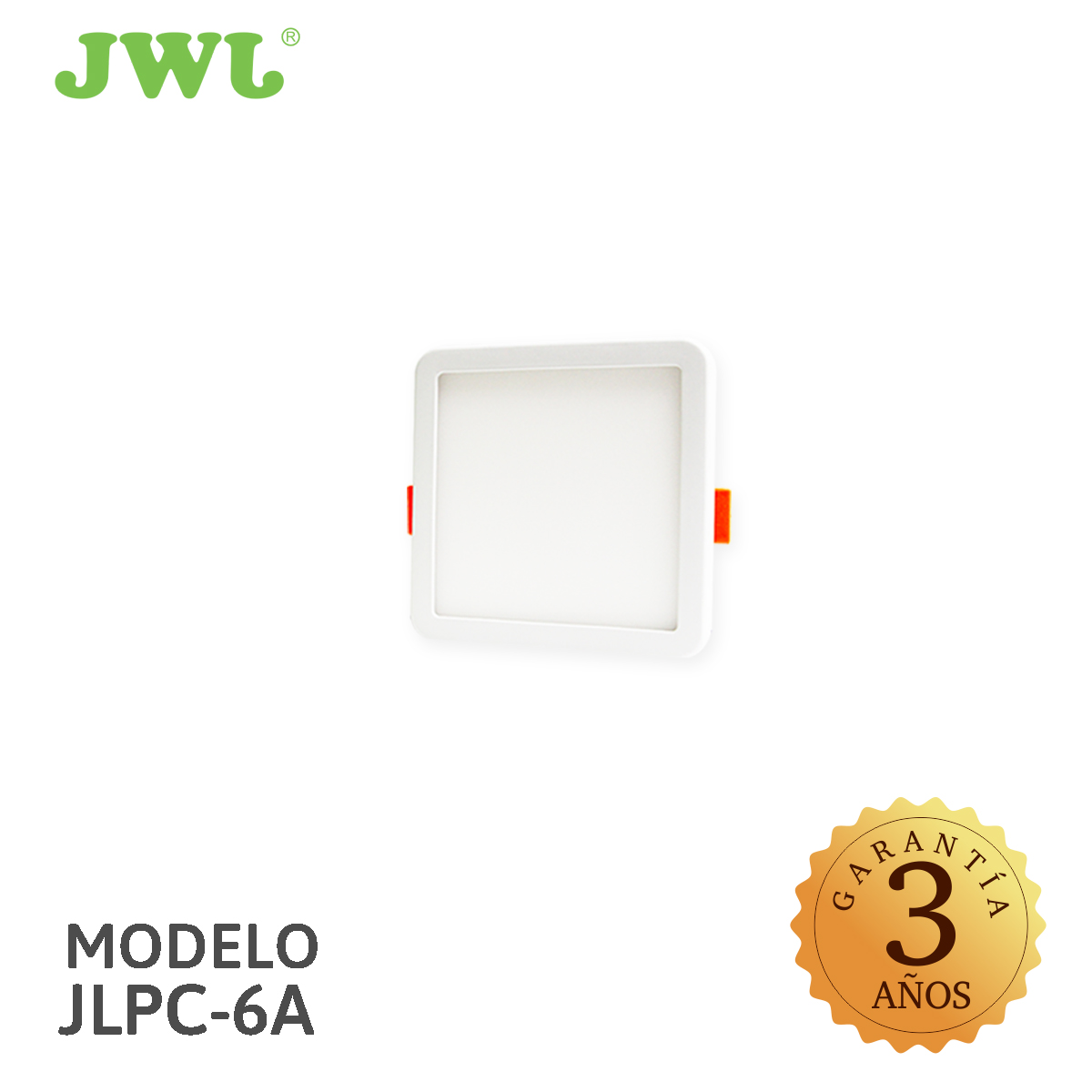 LAMPARA LED DE EMPOTRAR AJUSTABLE 6W LUZ BLANCA MARCA JWJ