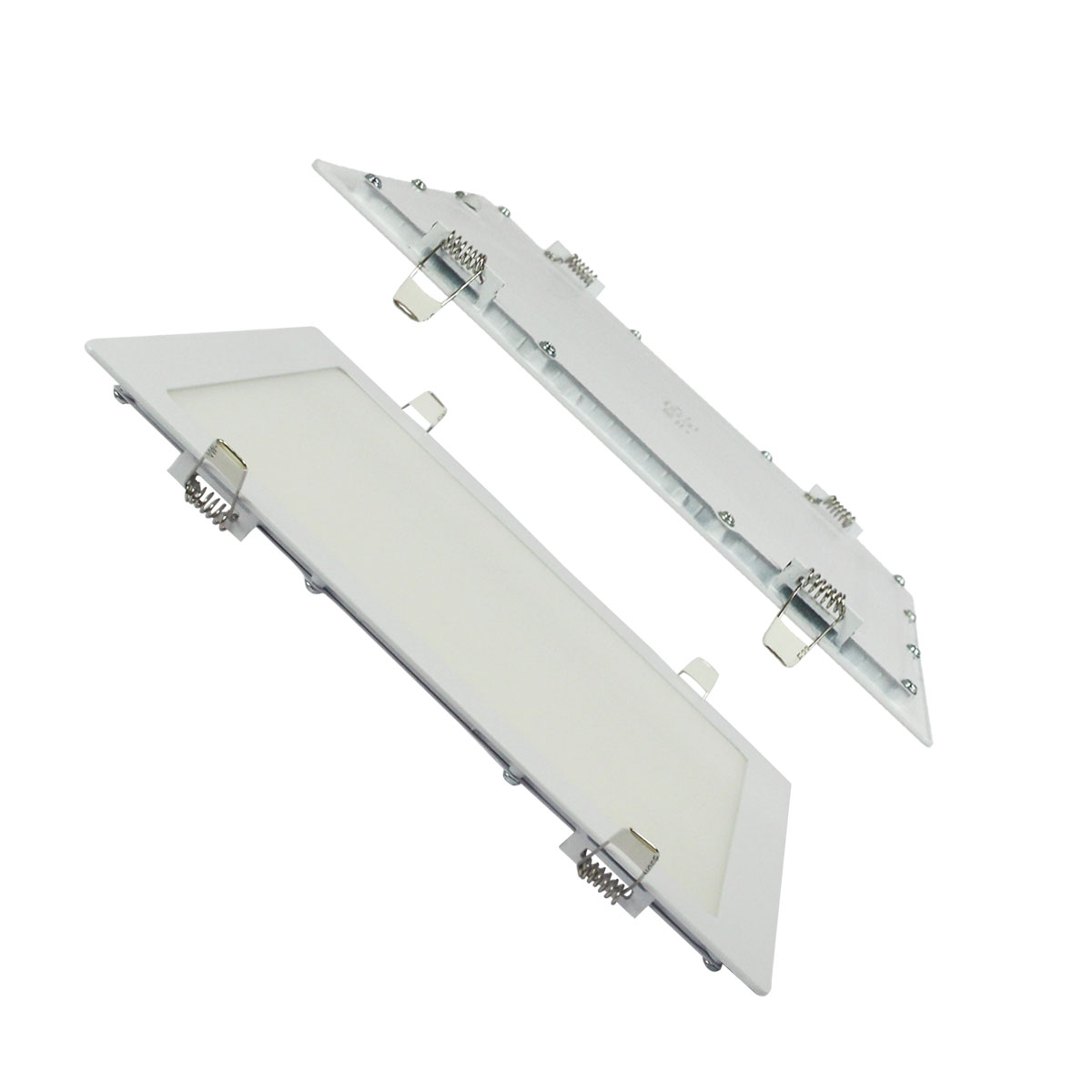 Lampara led de empotrar cuadrada luz cálida 24w marca jwj