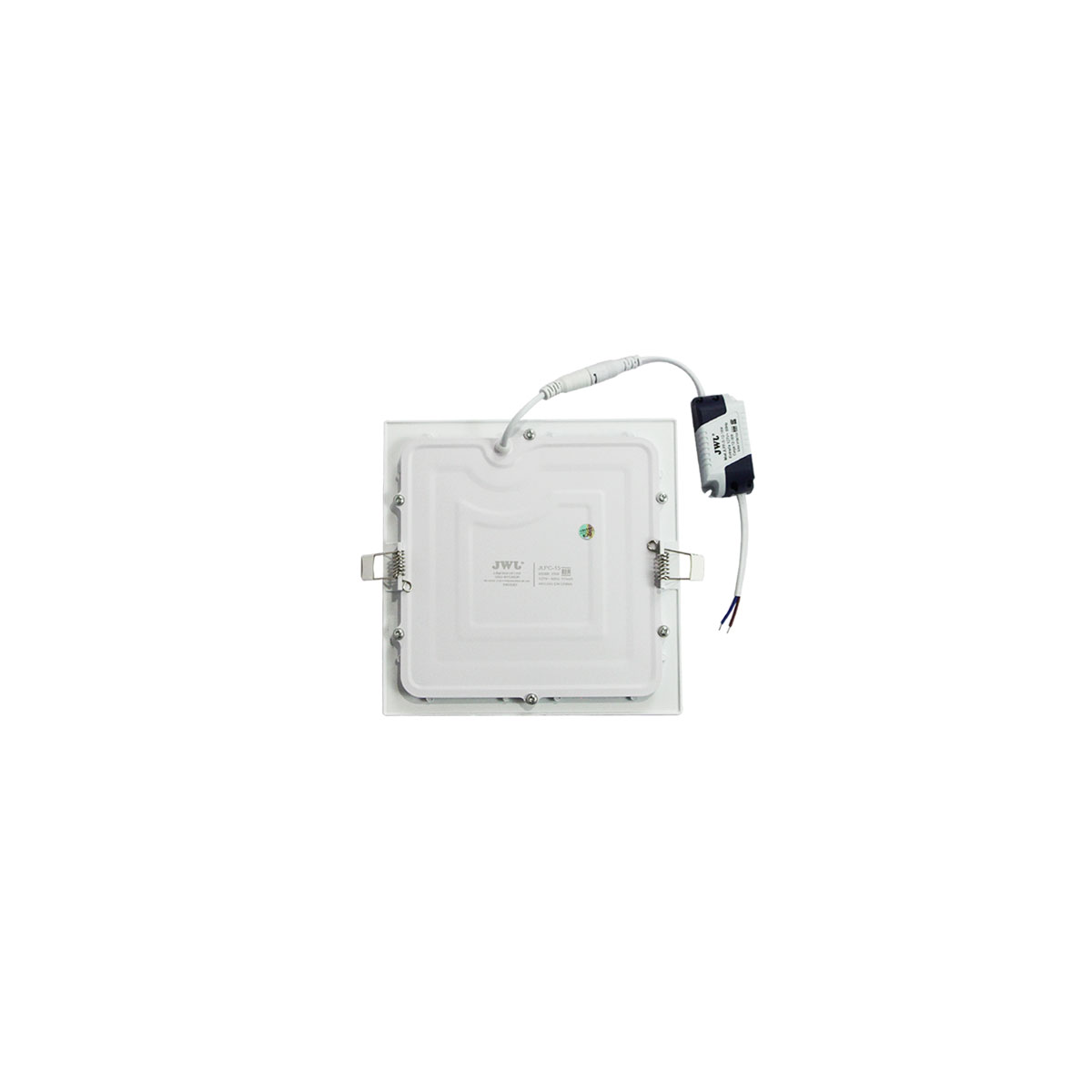 Lampara led de empotrar cuadrada luz blanca 9w marca jwj