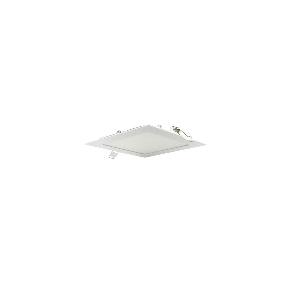 Lampara led de empotrar cuadrada luz blanca 9w marca jwj