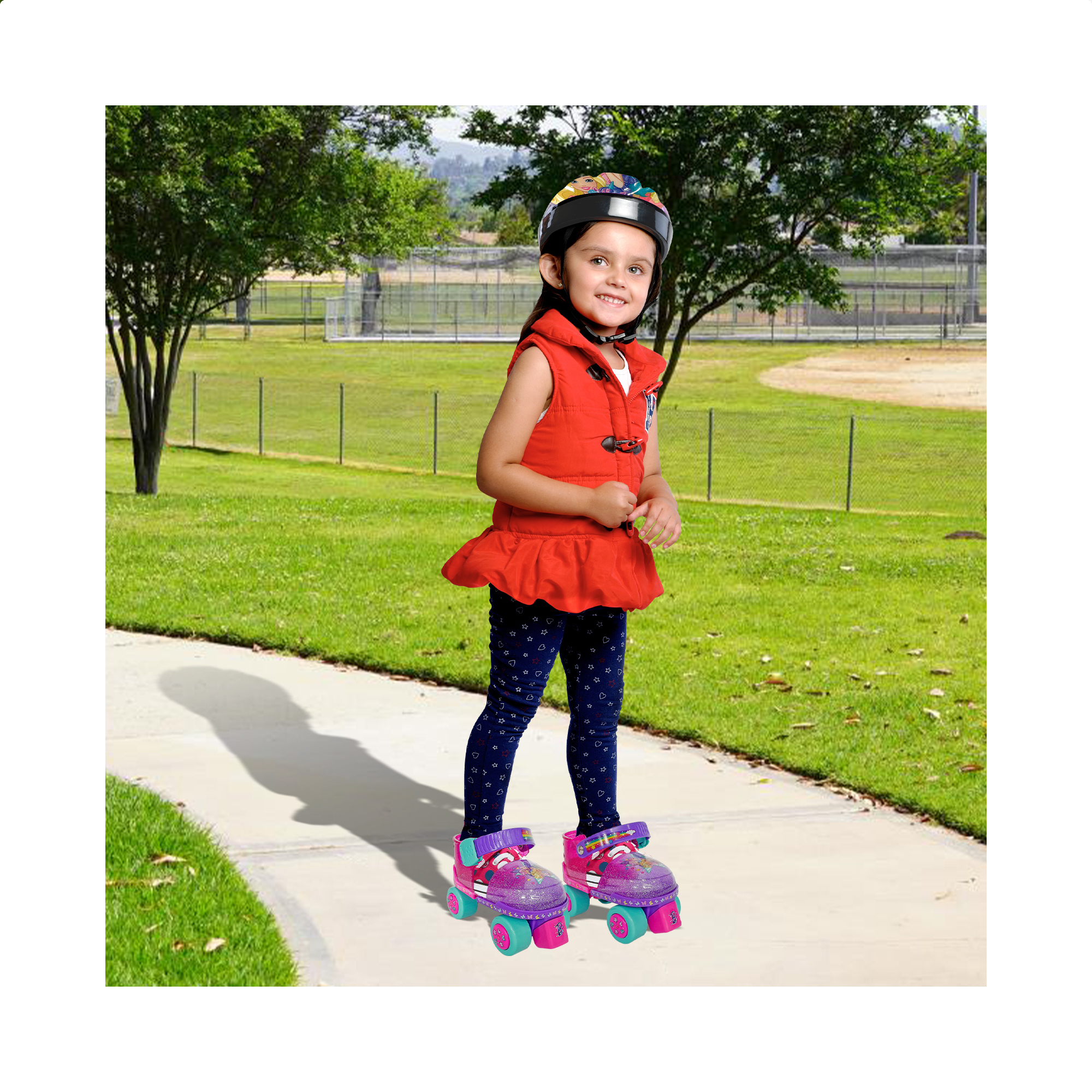 Patines Entrenadores con casco Barbie