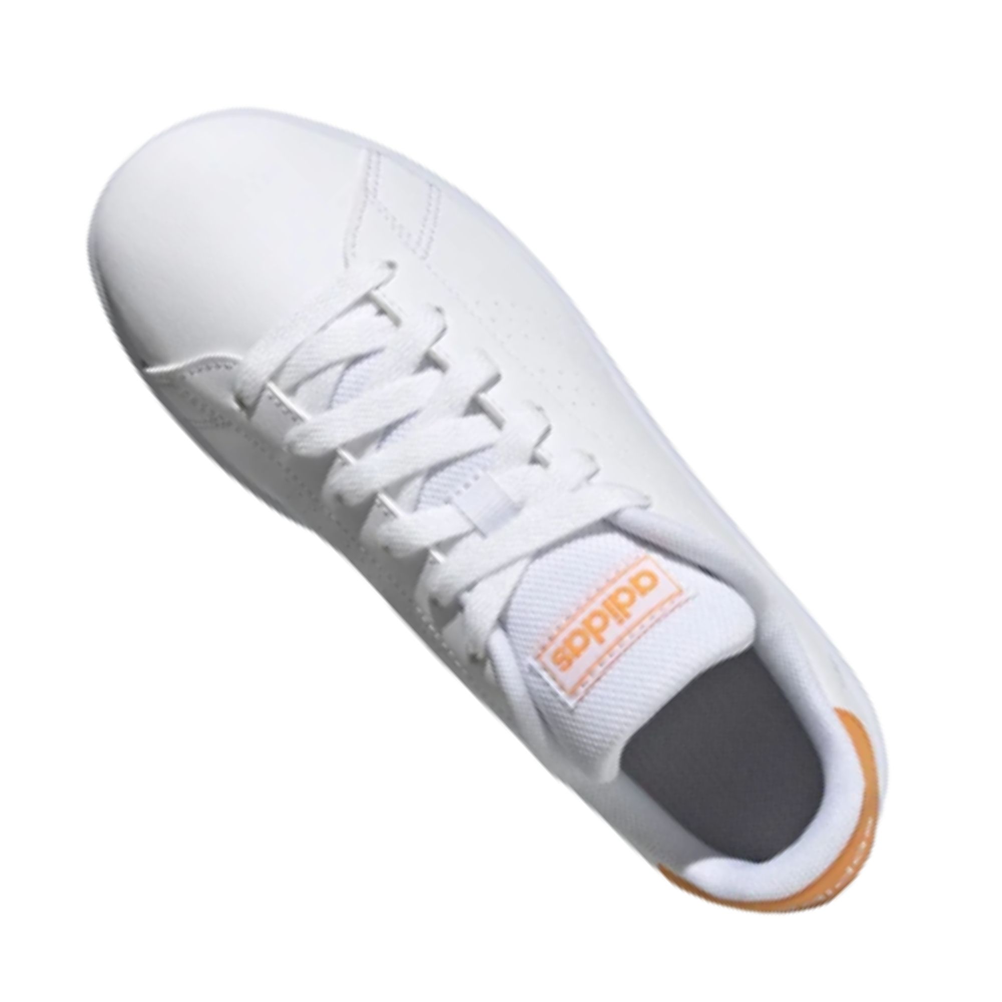 Tenis Adidas Advantage K Blanco Naranja Originales GW0450